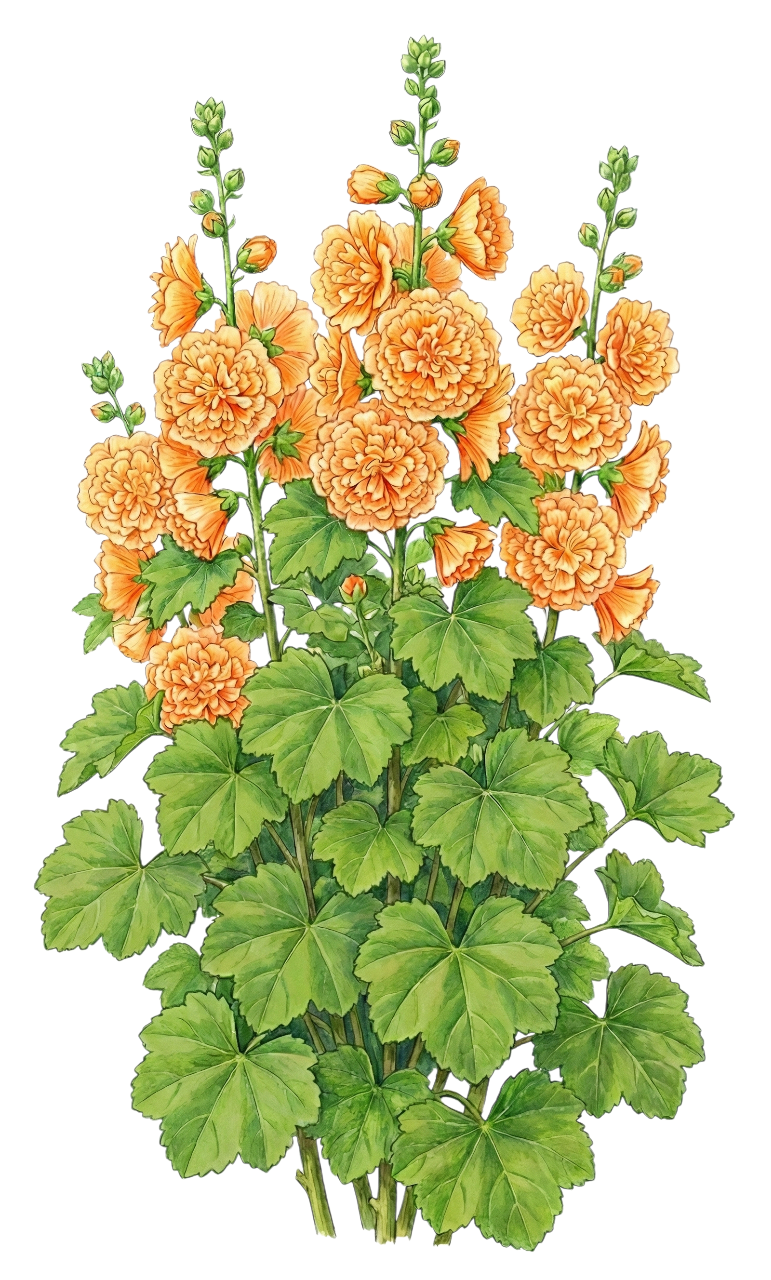 Мальва розовая 